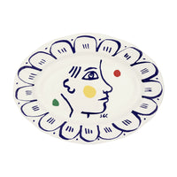 Plat ovale n°6 Archipel Sentimental - Multicolore