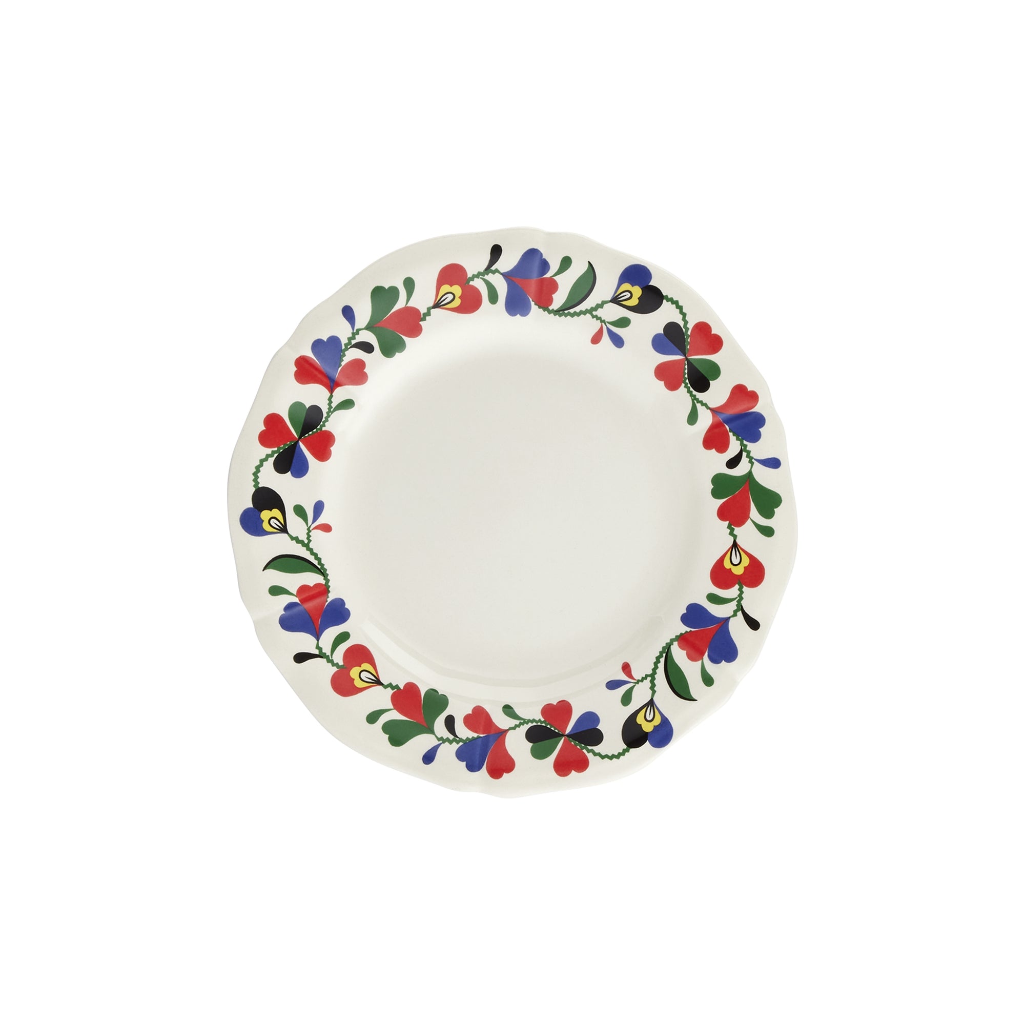 Set de 4 Assiettes canapés Chance Folle - Rouge