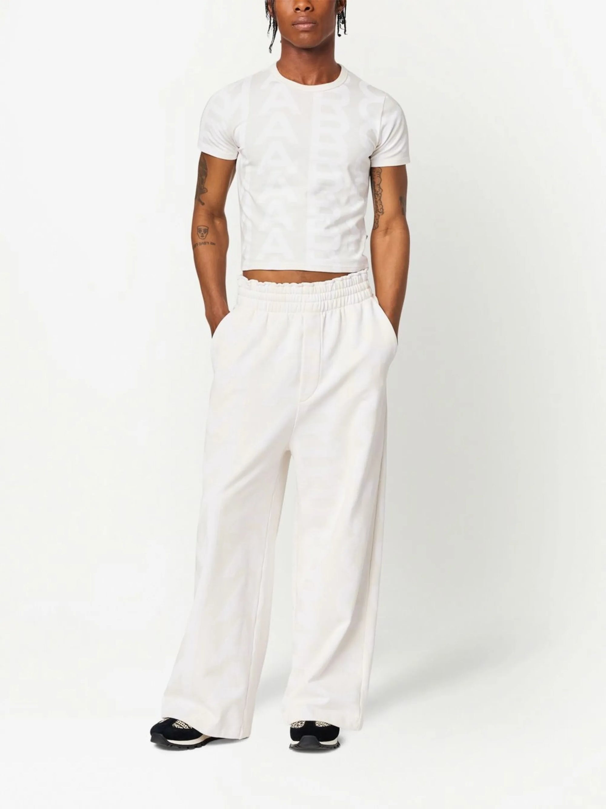 Pantalon de survêtement Monogram - Eggshell & Optic White
