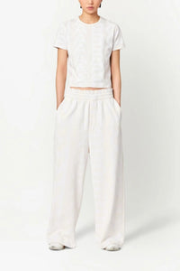 Pantalon de survêtement Monogram - Eggshell & Optic White