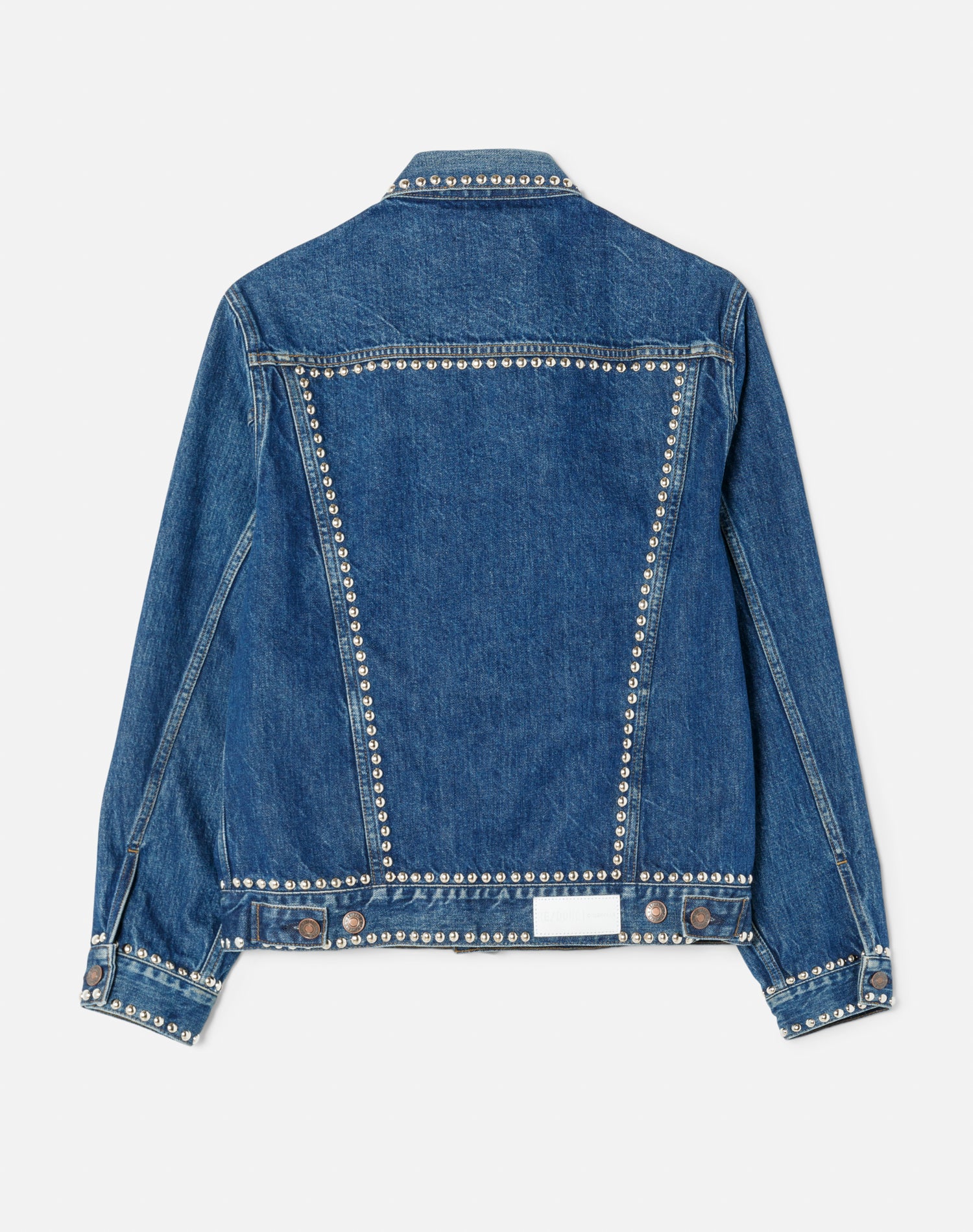 Veste oversized 90's en denim - Rustic Indigo Stud