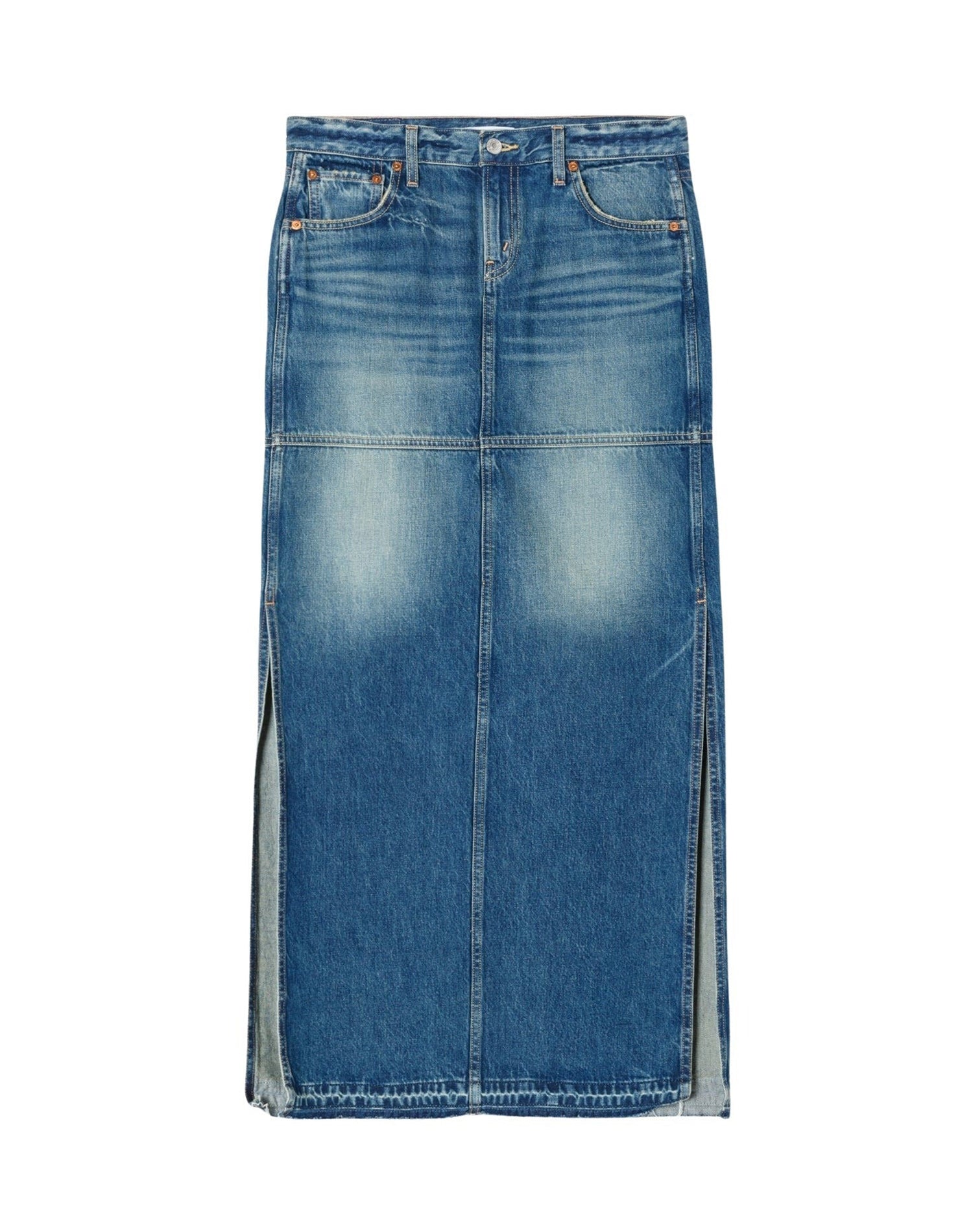 Jupe fendue mid-rise - Herbal Tint