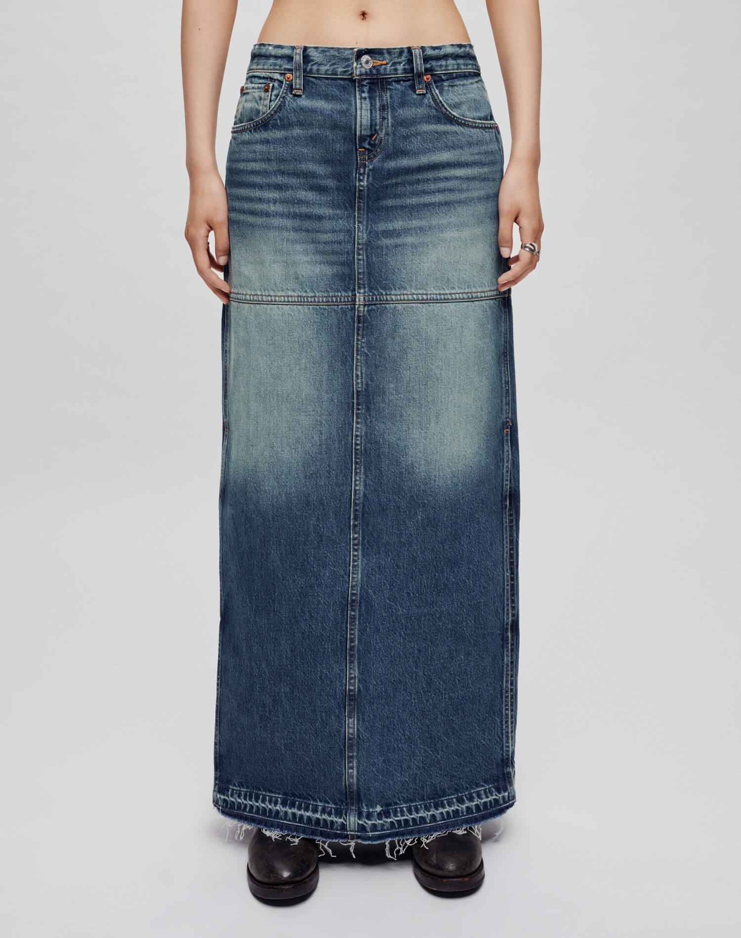 Jupe fendue mid-rise - Herbal Tint