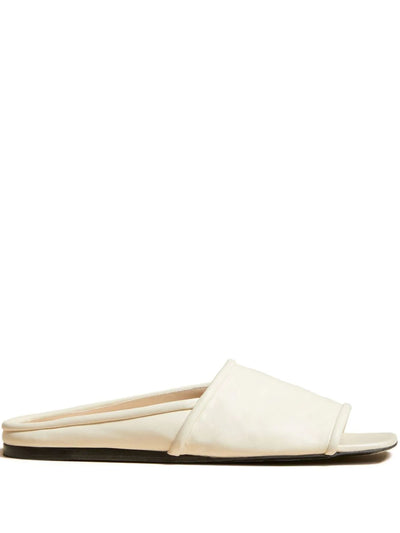 Stagg flat in leather - Cream