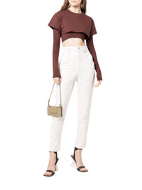 LIGHT KHAKI LE DOUBLE TSHIRT