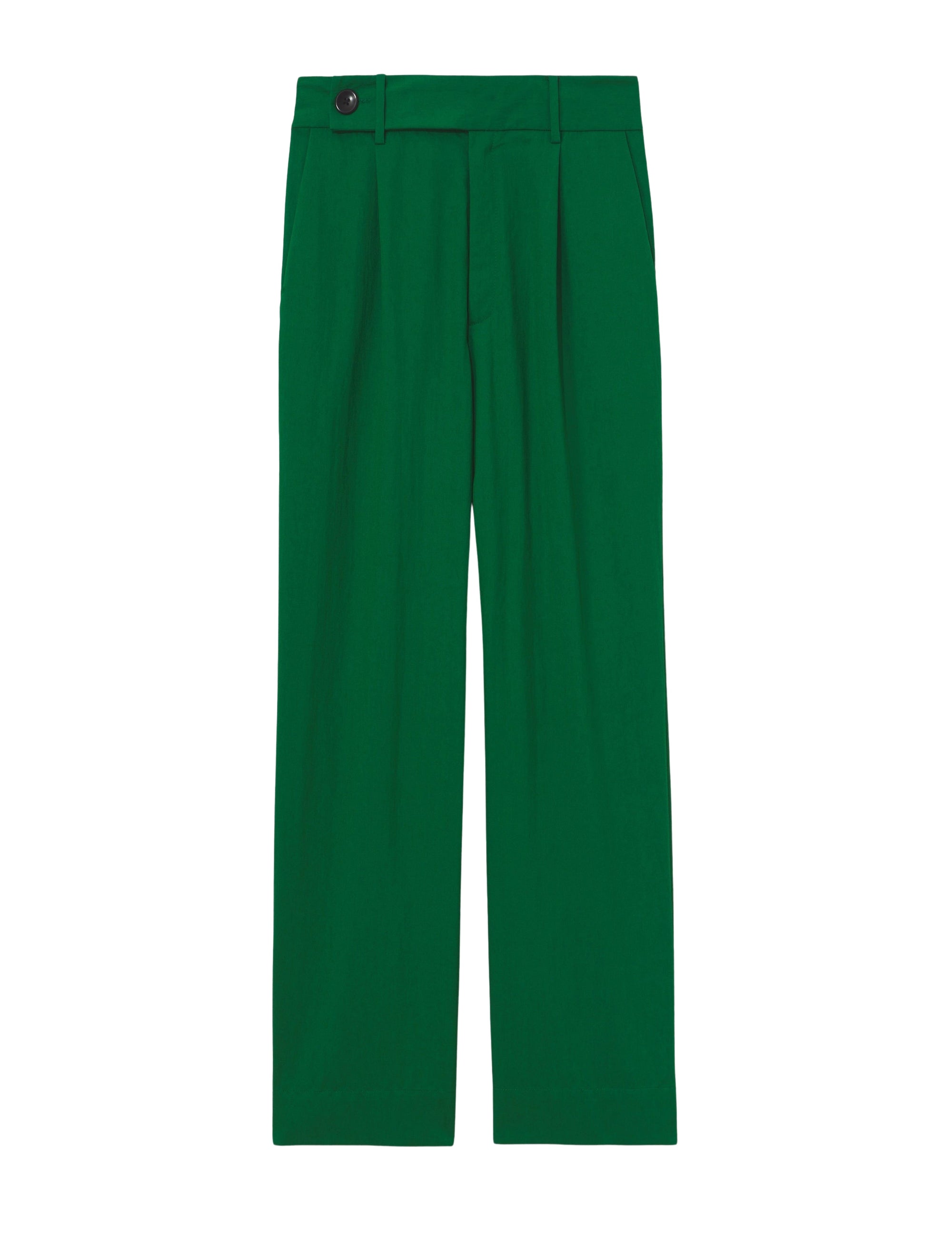 Pantalon large en costume drapé - Green