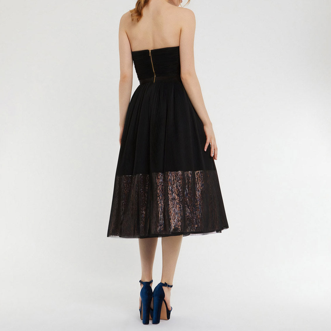 NOIR ROBE BUSTIER