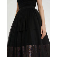 NOIR ROBE BUSTIER