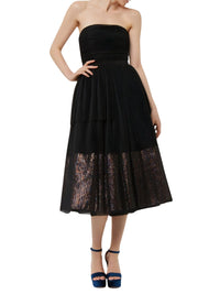 NOIR ROBE BUSTIER