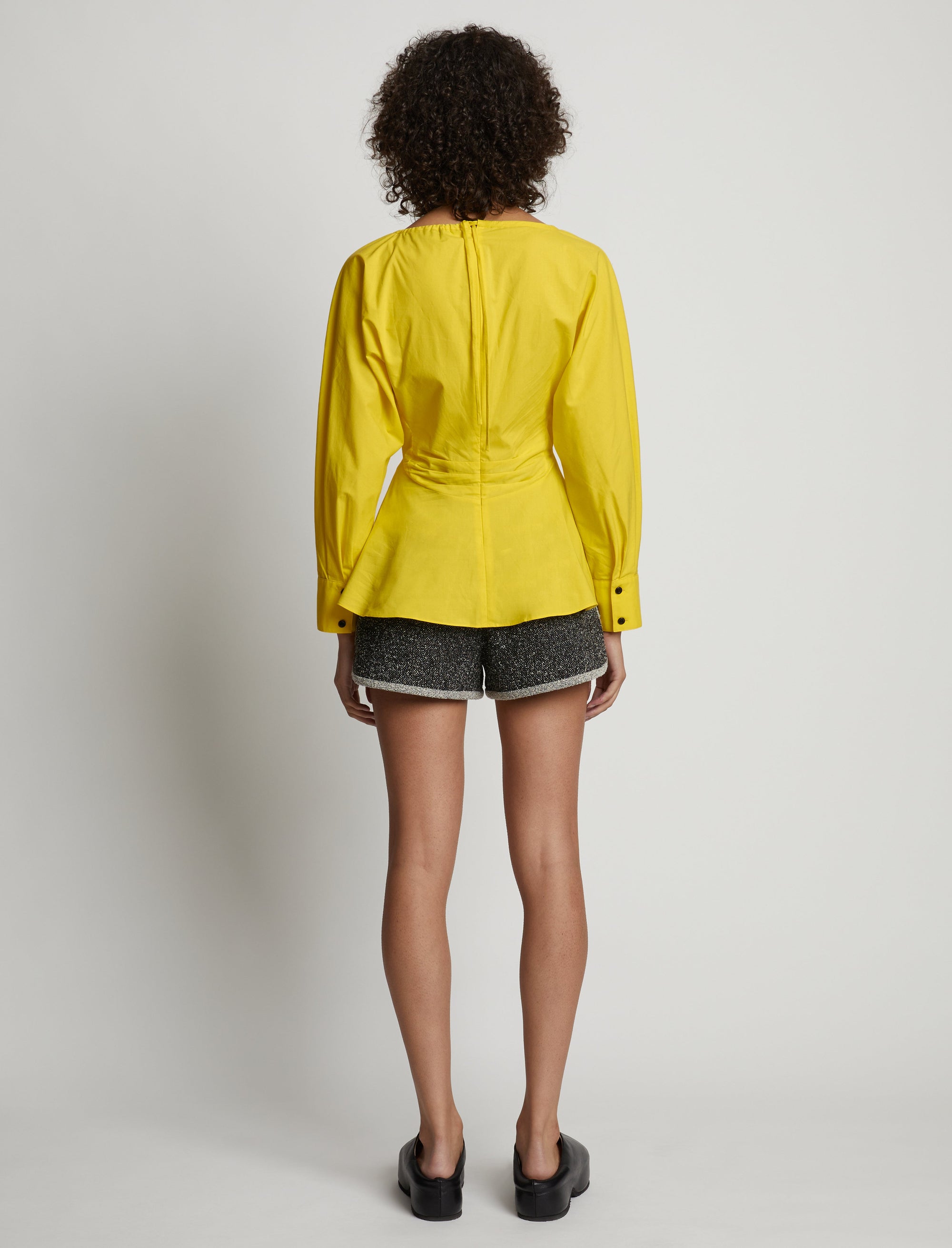 Blouse froncée à col en V - Sun