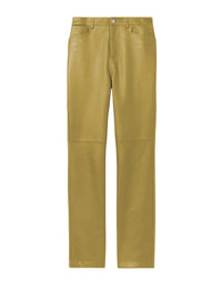 Pantalon droit en cuir - Sulphur