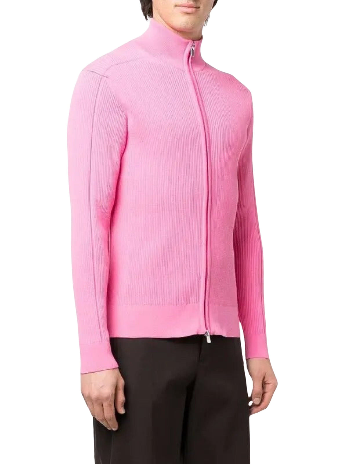 90€ / 33 sold //80 QTY / ST41%   Pull zippé Frescu avec logo - Pink