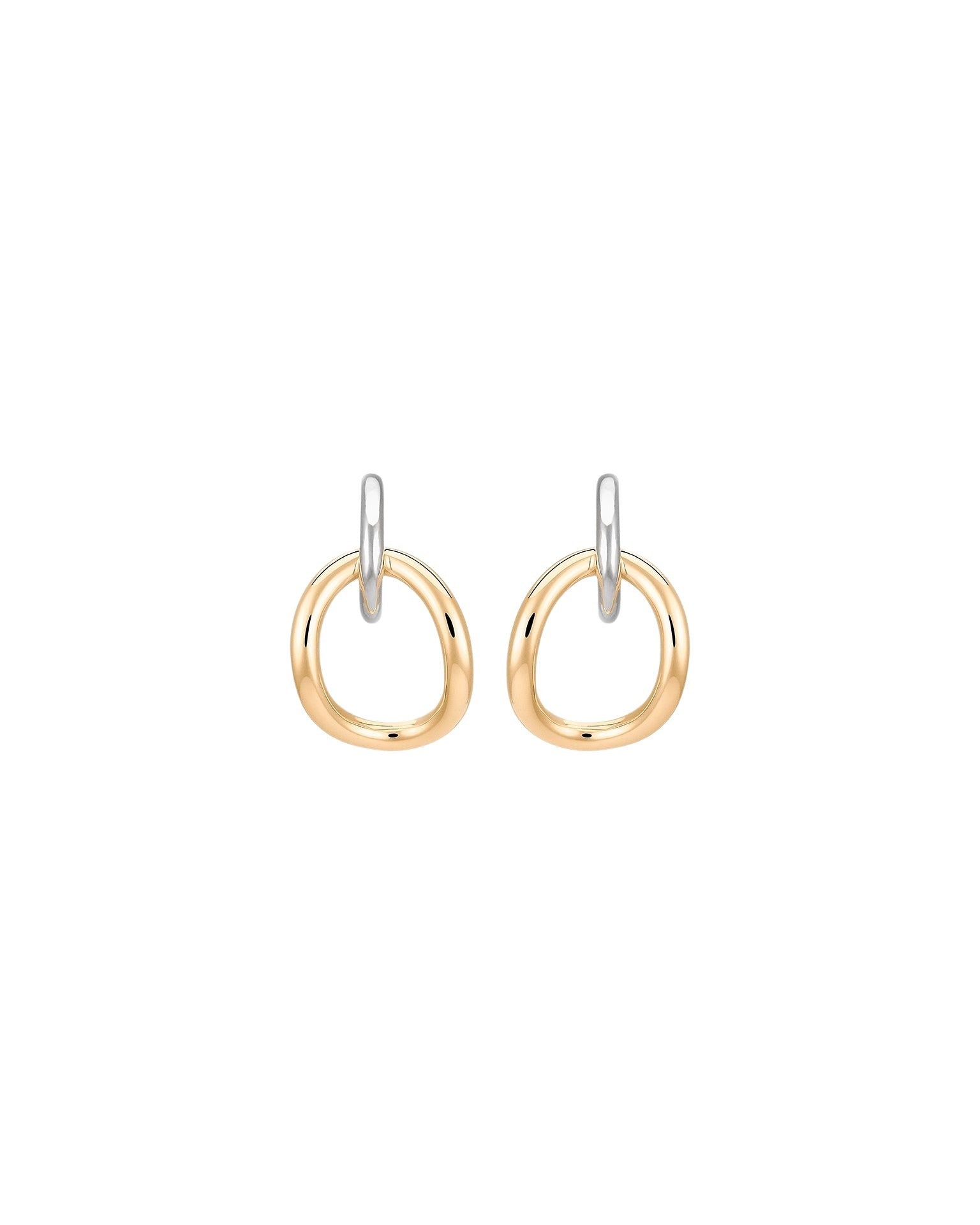 Boucles d'oreilles Inner naho en vermeil - Or & argent