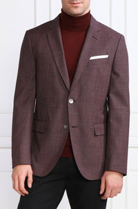 Veste de costume Hutson en laine - Medium Brown