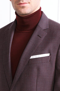 Veste de costume Hutson en laine - Medium Brown