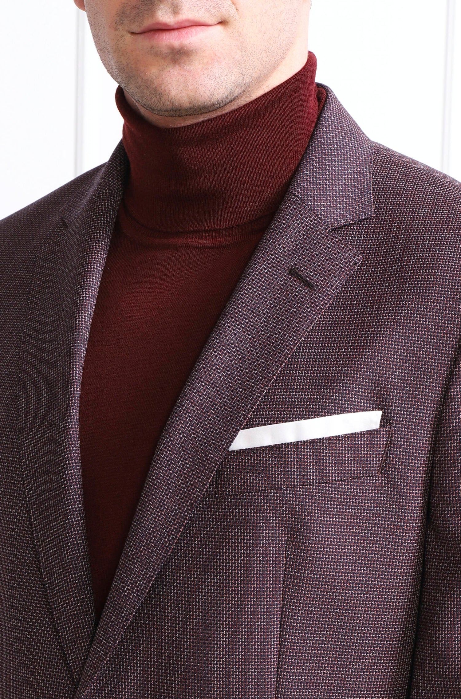 Veste de costume Hutson en laine - Medium Brown