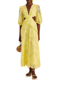 NEW_Light Yellow Robes midi - Light Yellow