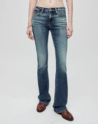 Jean mid-rise bootcut - Azzurro