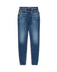 Jean skinny à taille haute - Azzurro