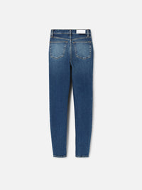 Jean skinny à taille haute - Azzurro
