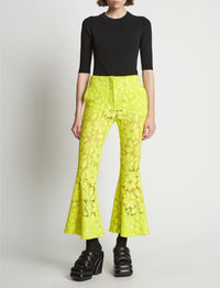 Pantalon en dentelle - Citron