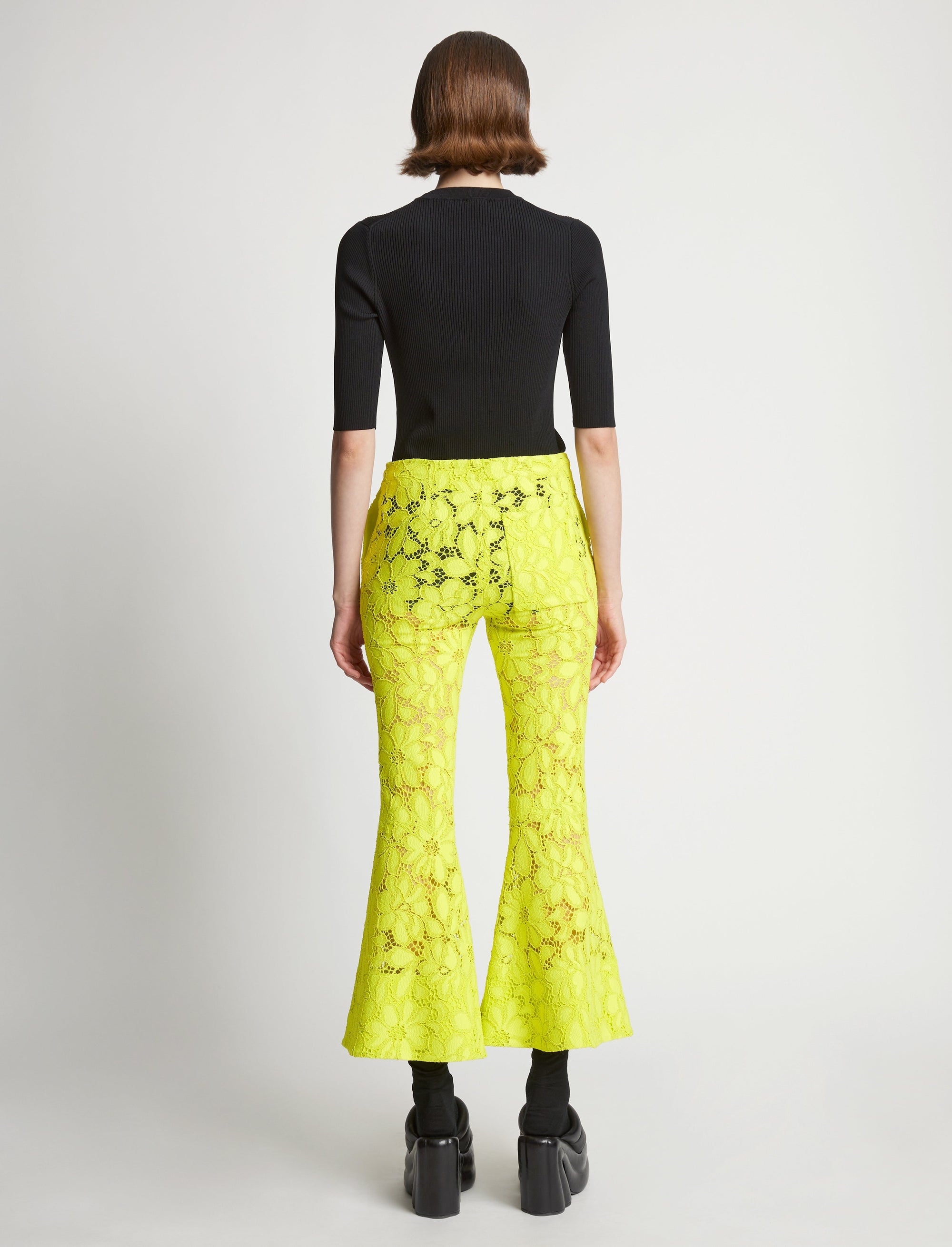 Pantalon en dentelle - Citron