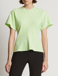 T-shirt cintré à manches courtes - Lime
