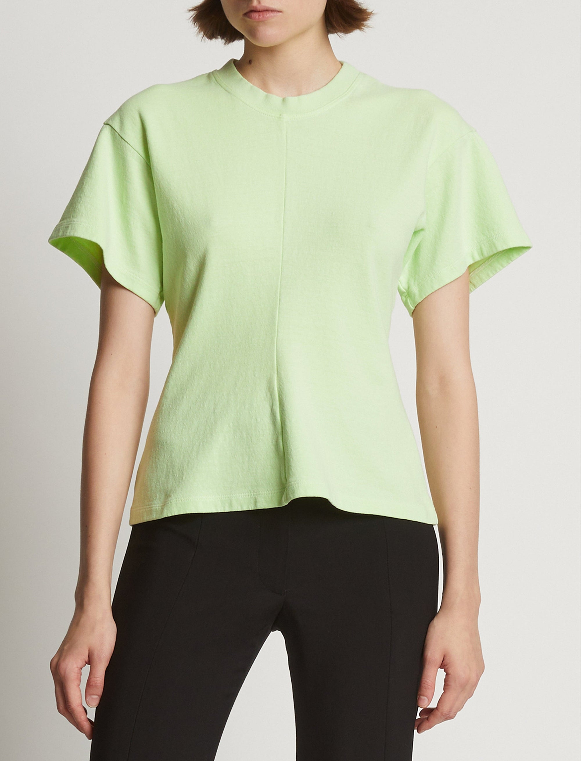 T-shirt cintré à manches courtes - Lime
