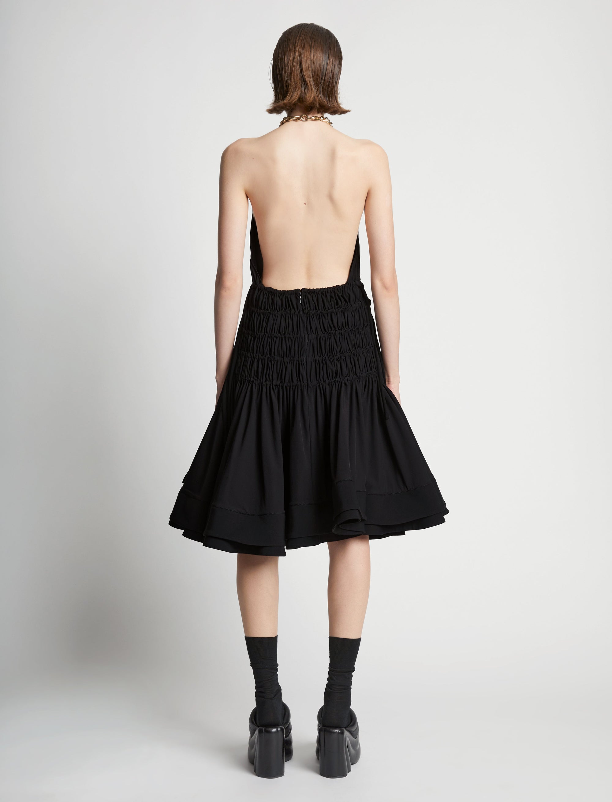 Robe extensible à col bijou - Black