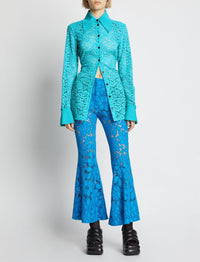 Chemise en dentelle - Cyan