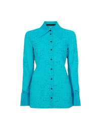 Chemise en dentelle - Cyan
