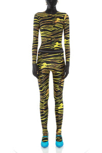 Top seconde peau All Over Moon - Amphibian Zebra