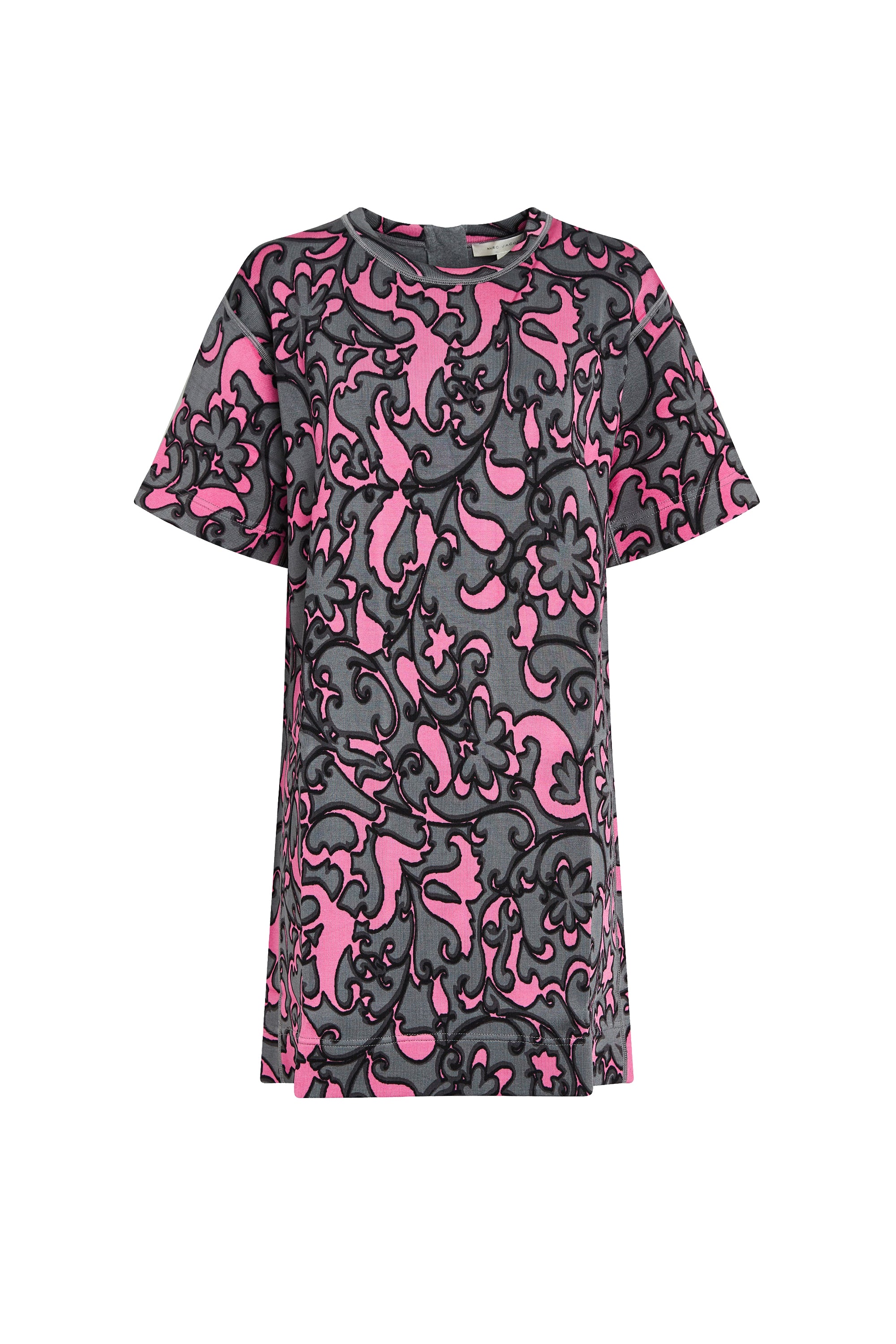 Robe courte à motifs - Pink Multicolor
