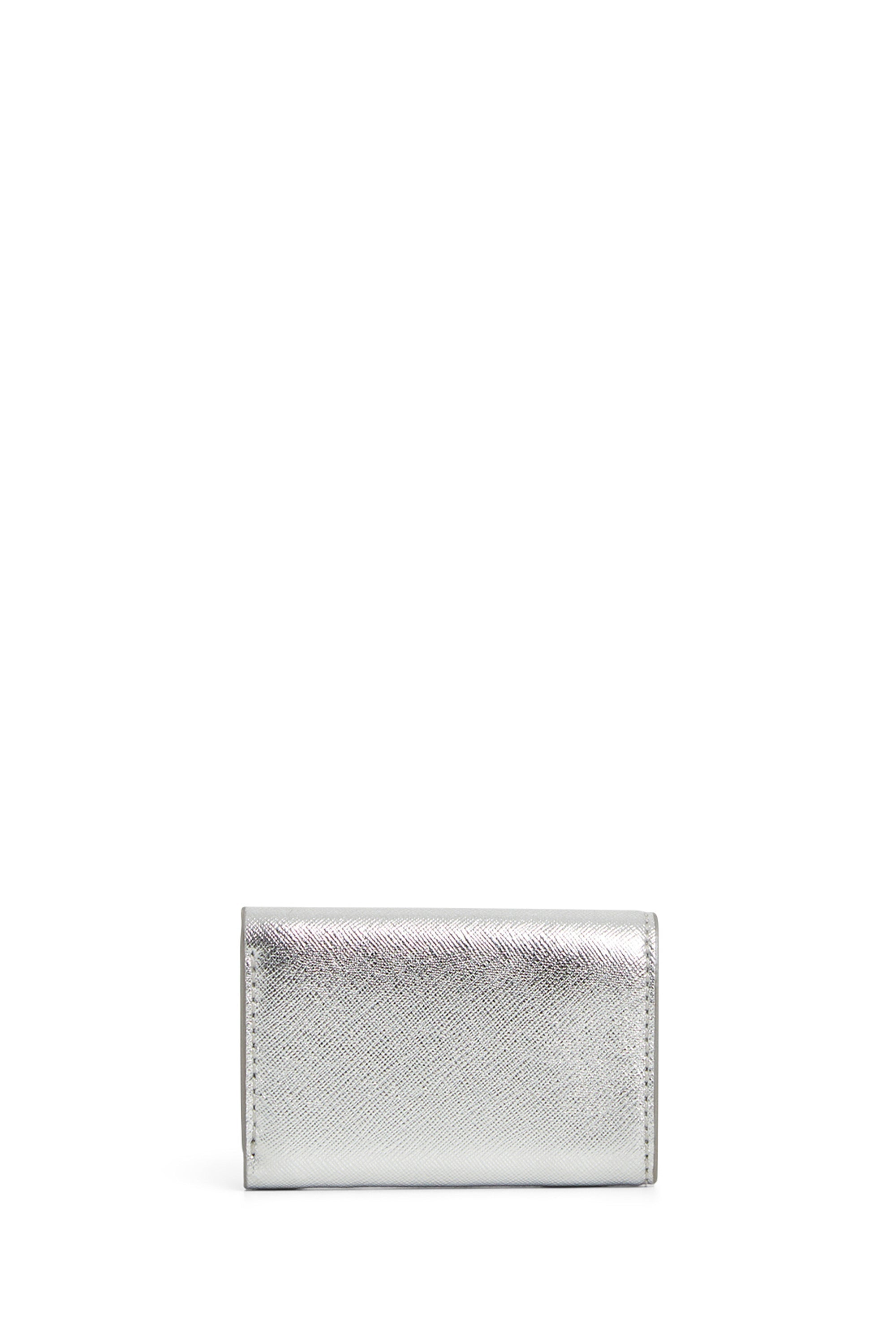 Portefeuille The Petit Trifold en cuir - Silver