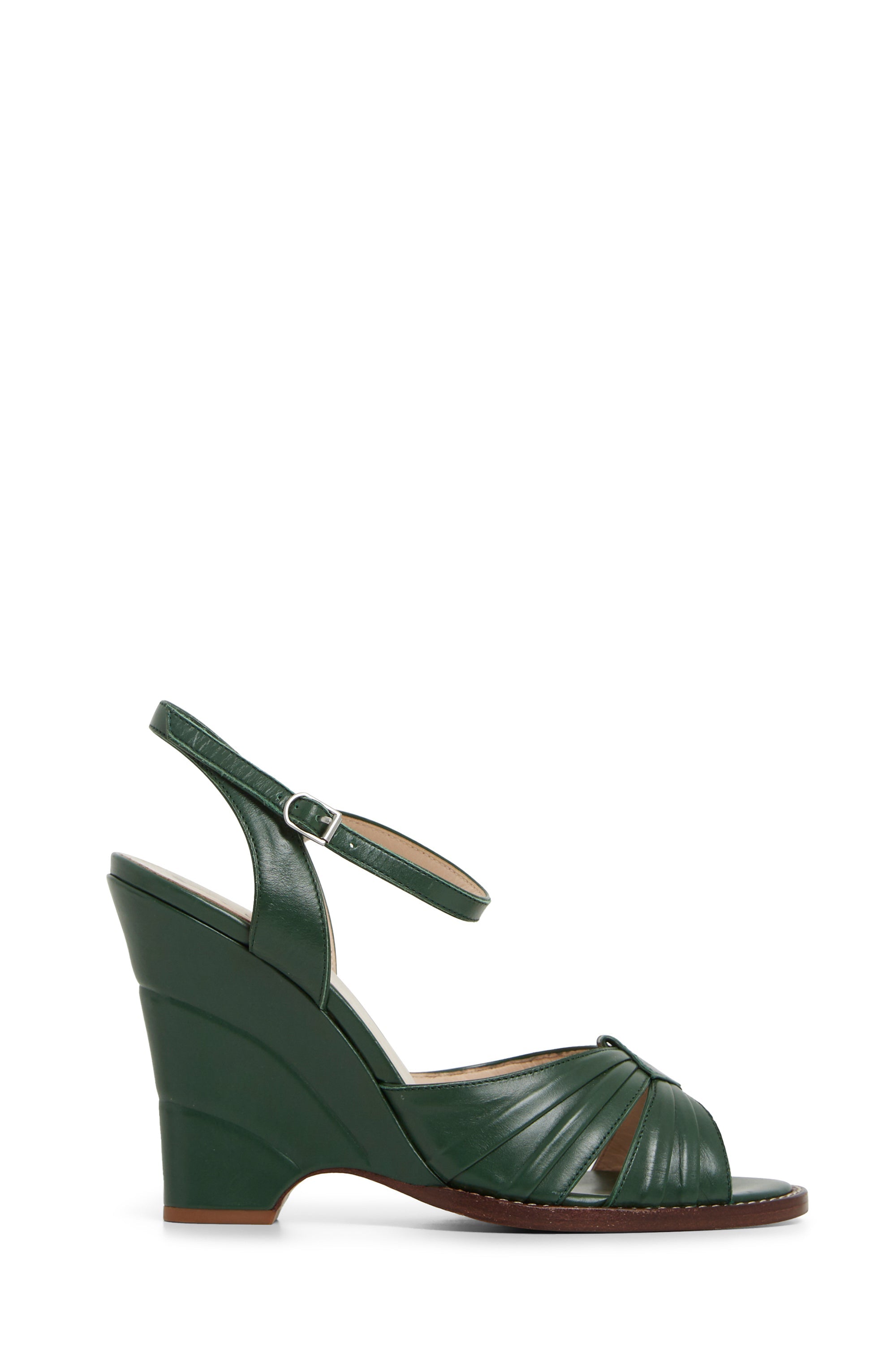 Sandales à talons avec brides 45 en cuir - Green