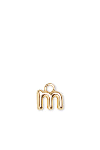 Charm lettre M en argent - Gold