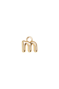 Charm lettre M en argent - Gold