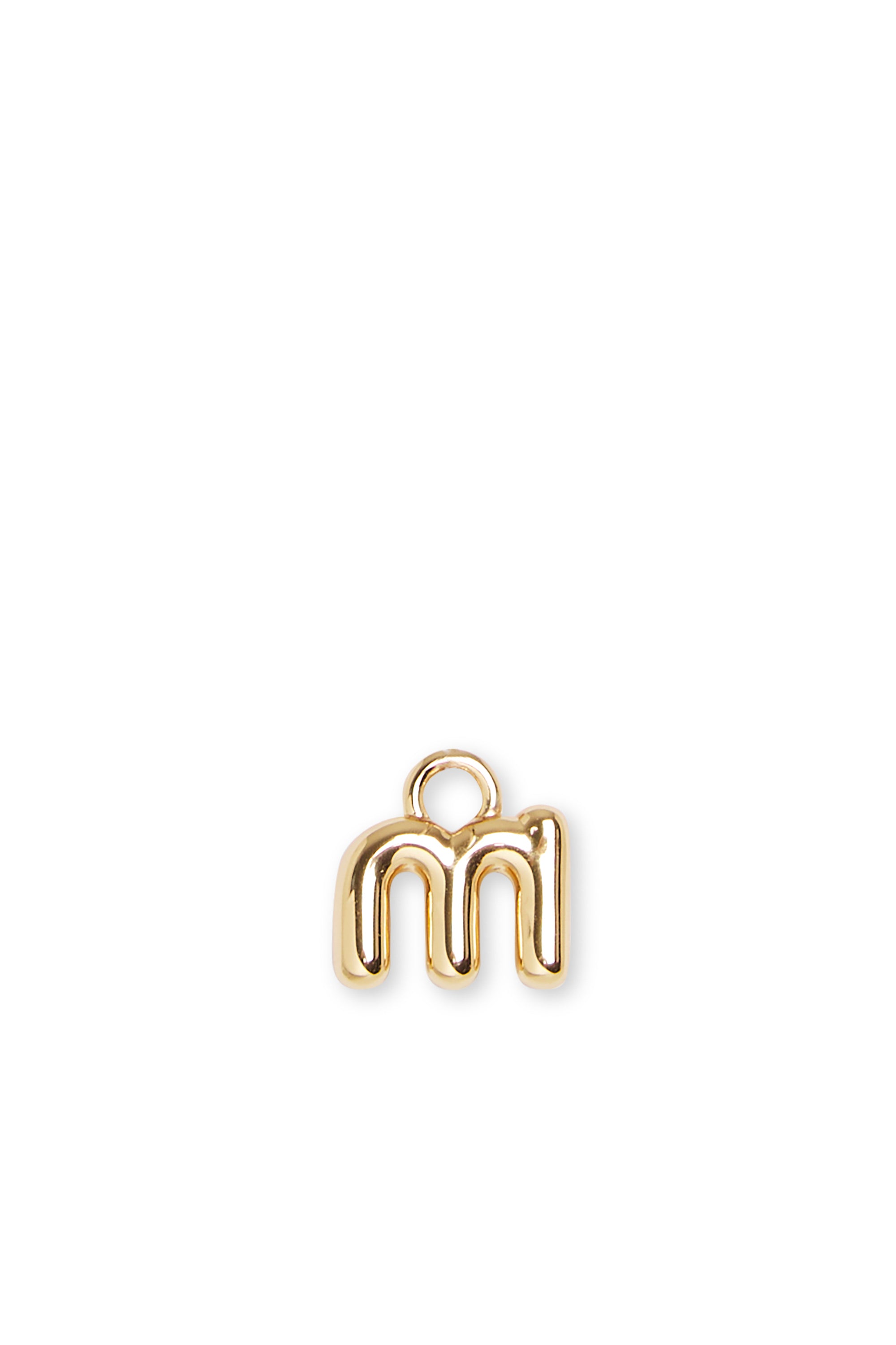 Breloque M en argent - Gold