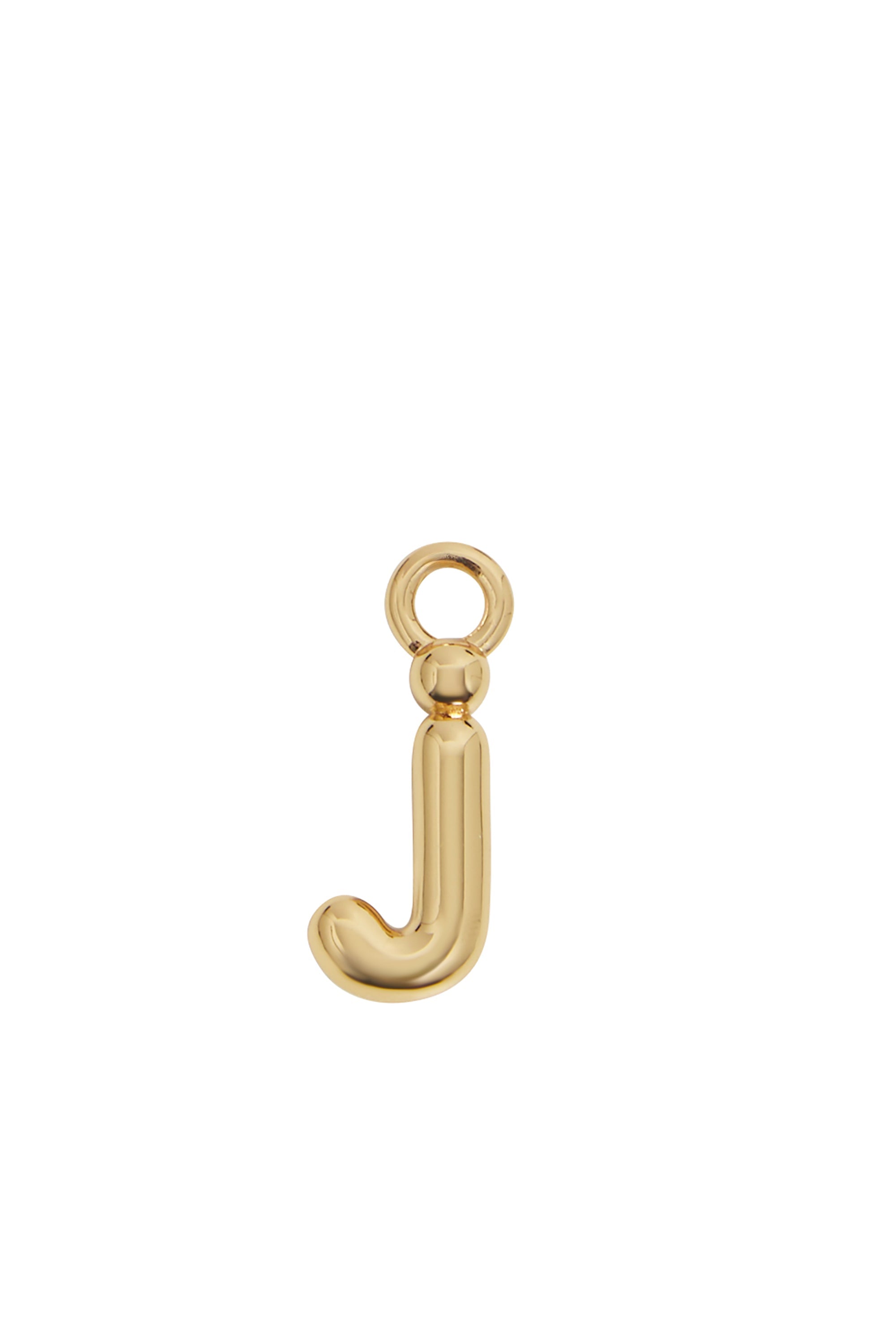 Charm lettre J en argent - Gold