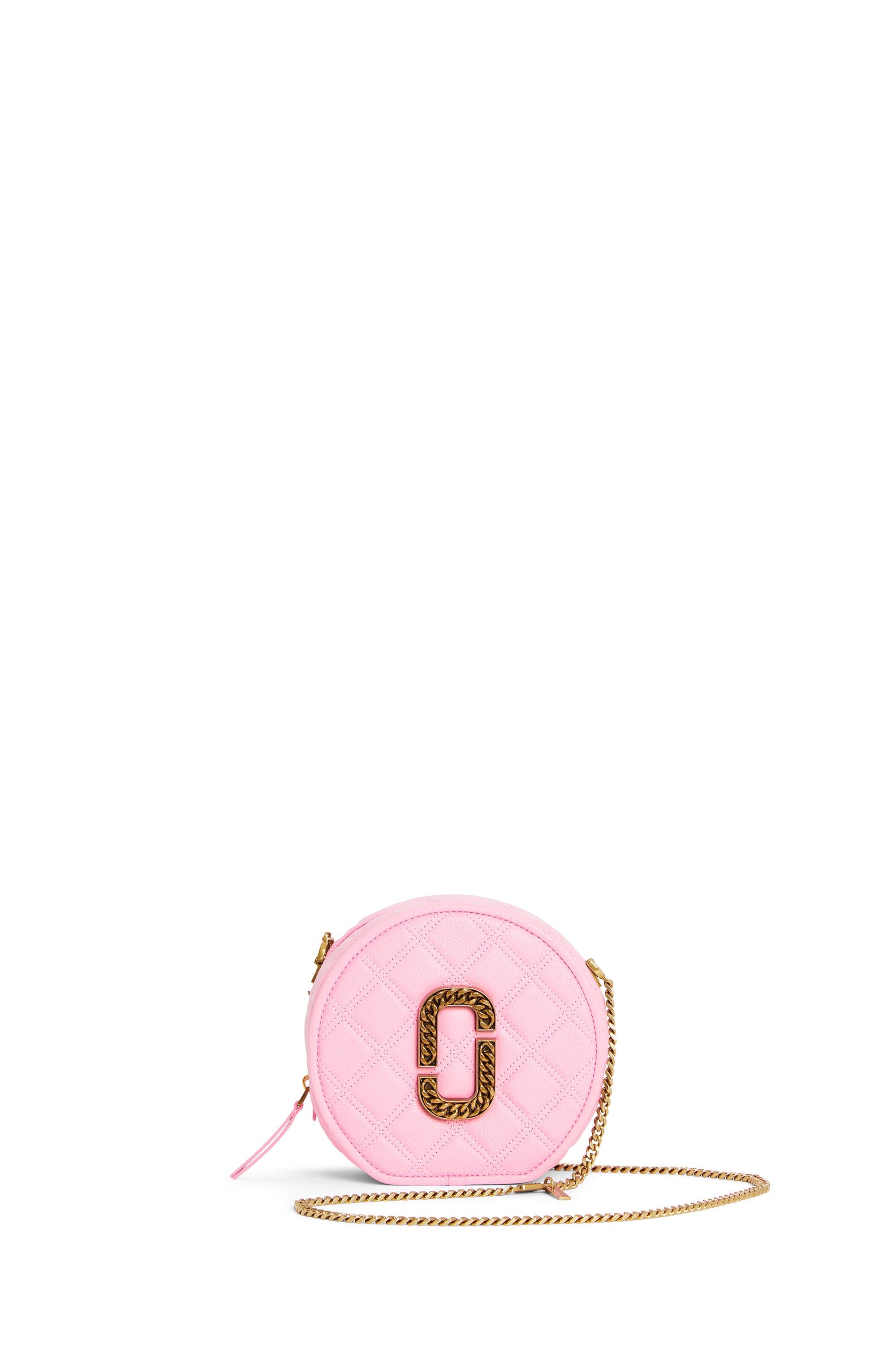 Sac à bandoulière Rond en cuir - Powder Pink