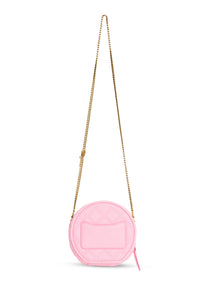 Sac à bandoulière Rond en cuir - Powder Pink