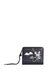 Portefeuille Compact en cuir - Navy