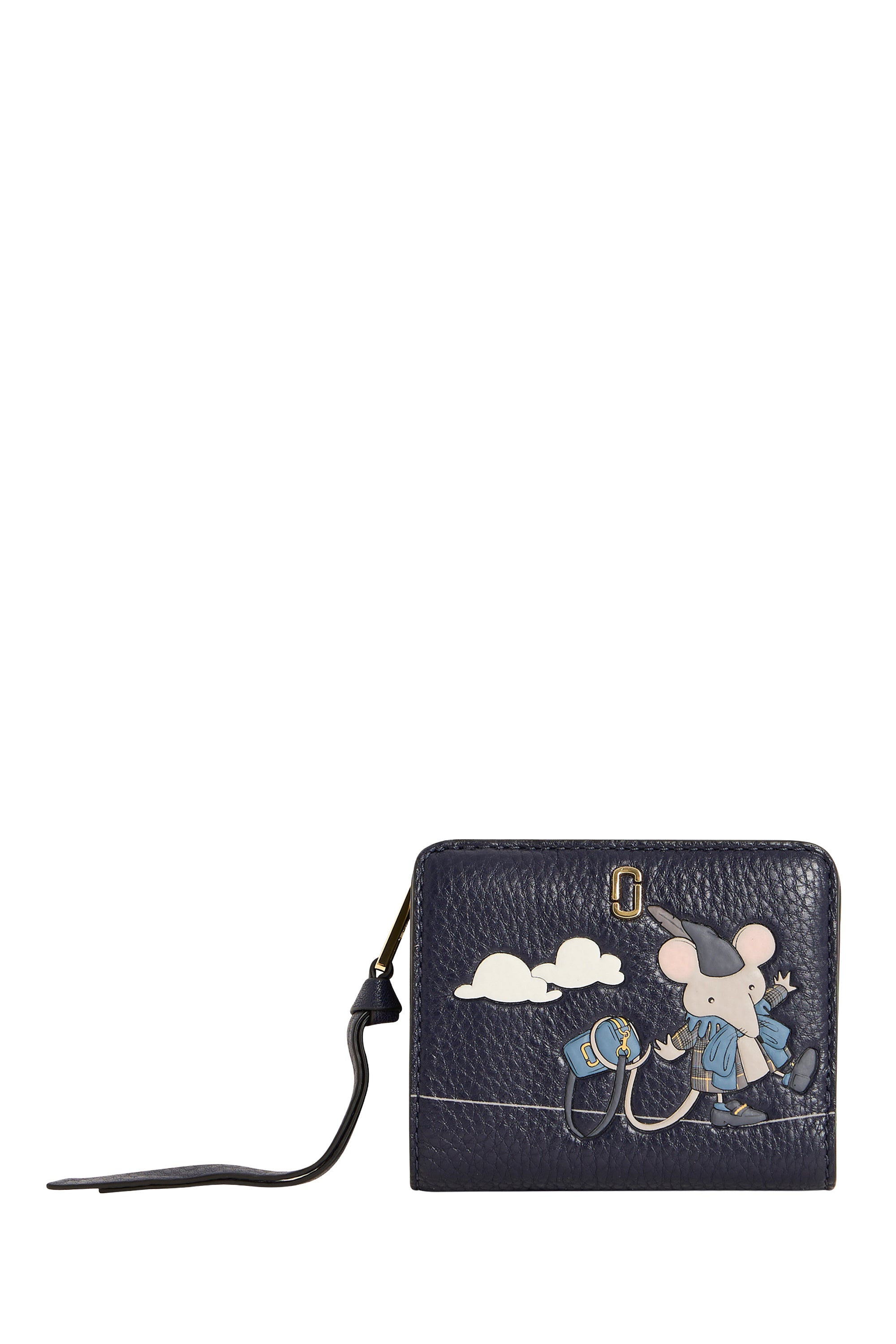 Portefeuille Compact en cuir - Navy