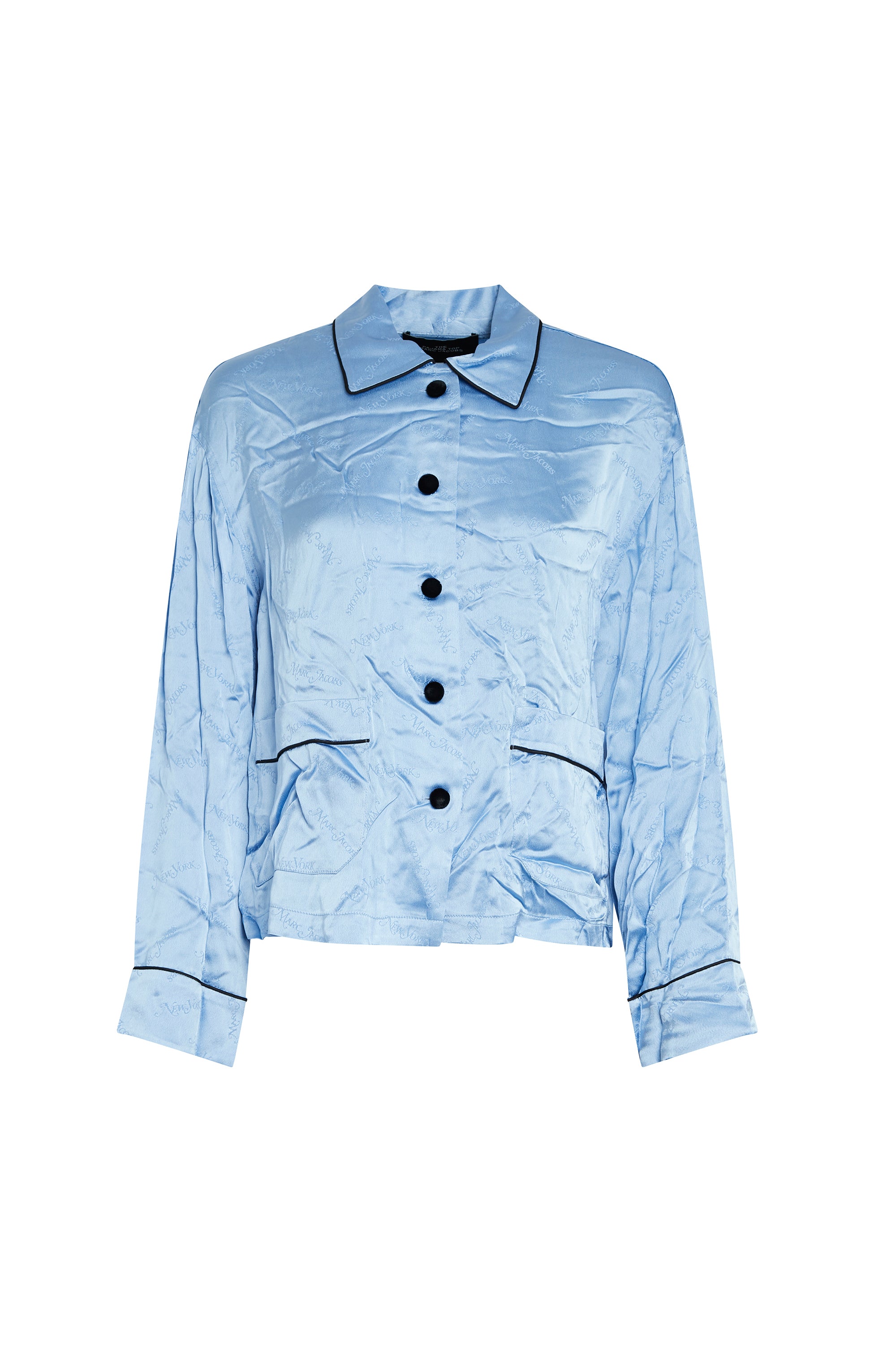 Chemise fluide à détails contrastés - Blue