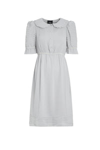 Robe courte Kat à col claudine - Grey