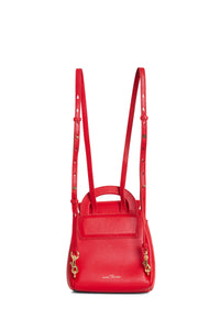 PAS INFO   Sac à dos The Bubble Backpack en cuir - Red