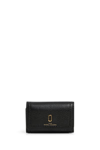 Portefeuille avec logo en cuir - Black