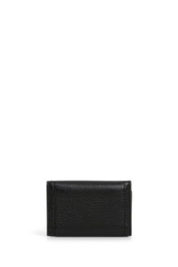 Portefeuille avec logo en cuir - Black