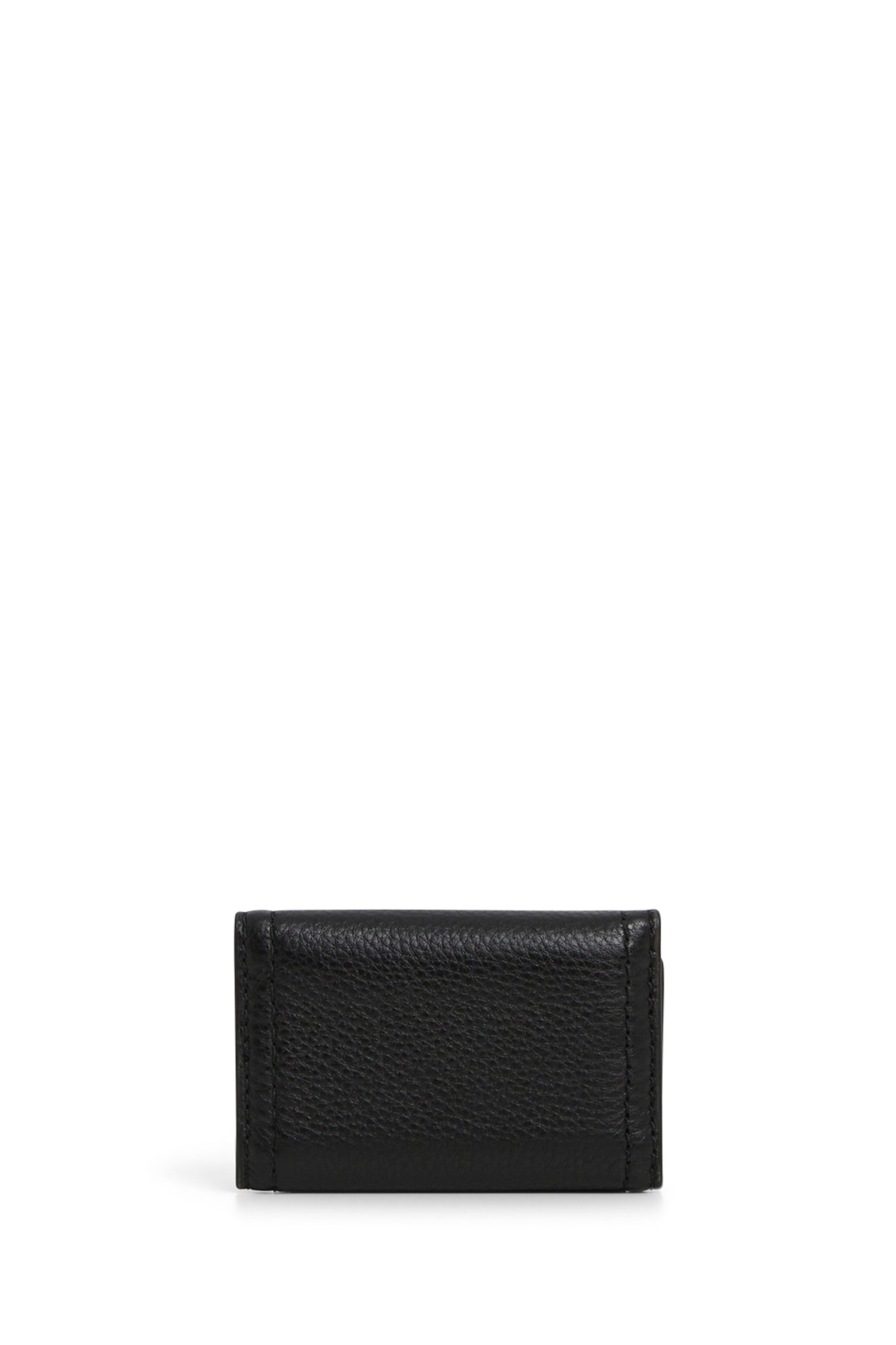 Portefeuille avec logo en cuir - Black