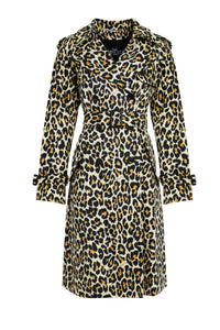 Trench-coat à motifs animalier - Natural Multicolor